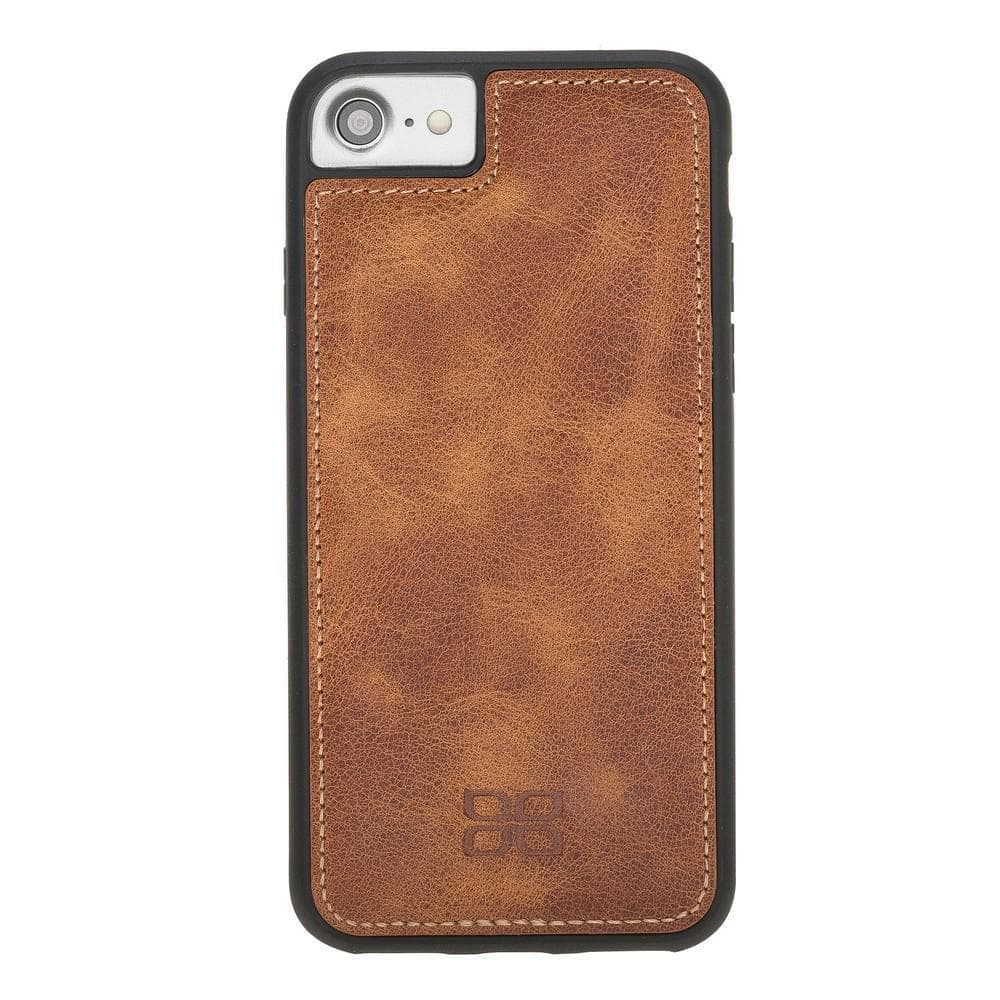 Flexible Genuine Leather Back Cover for Apple iPhone SE Series iPhone SE 3rd Generation / Tiguan Tan Bouletta LTD