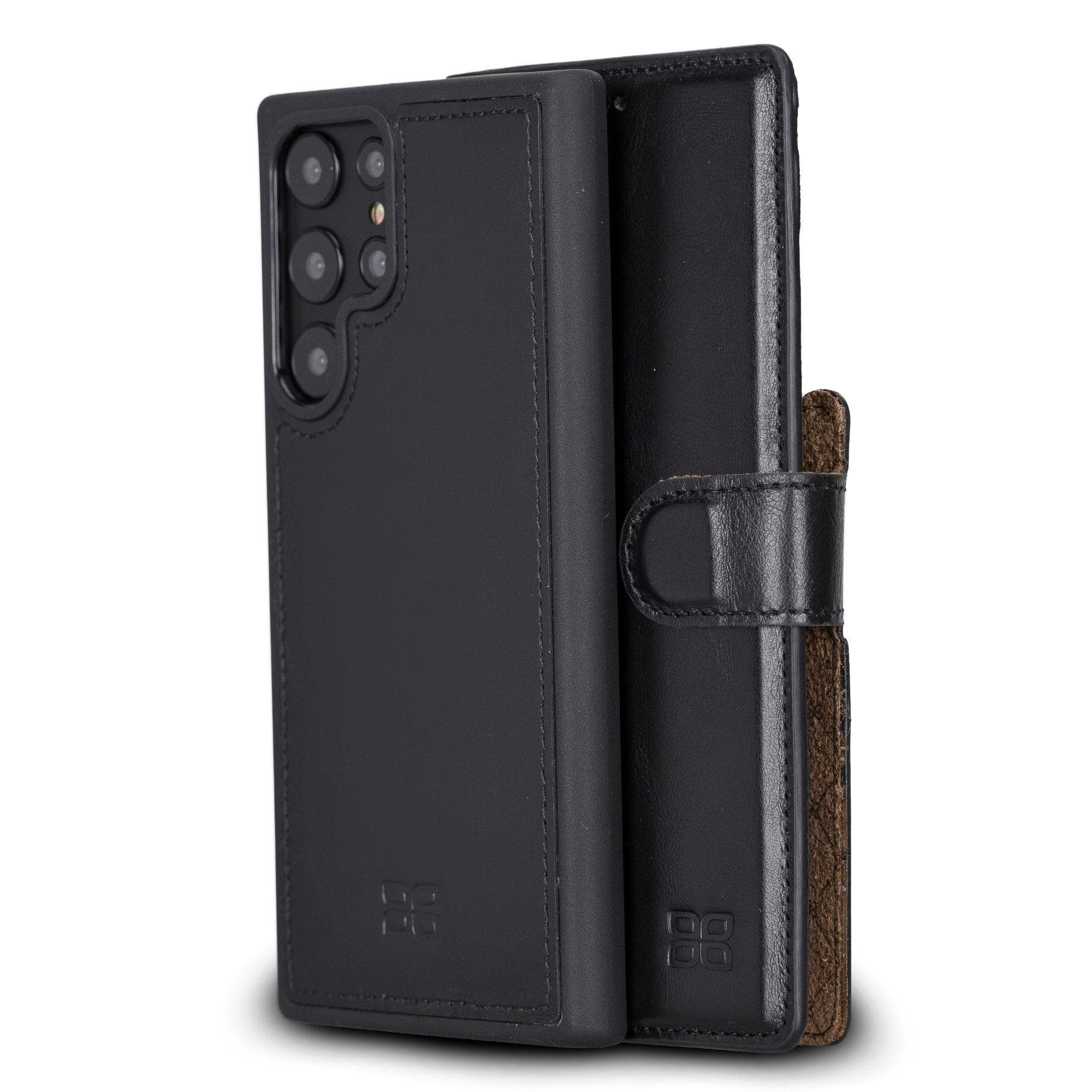 Samsung Galaxy S22 Series Leather Detachable Wallet Case S22 Ultra / Black Bouletta LTD