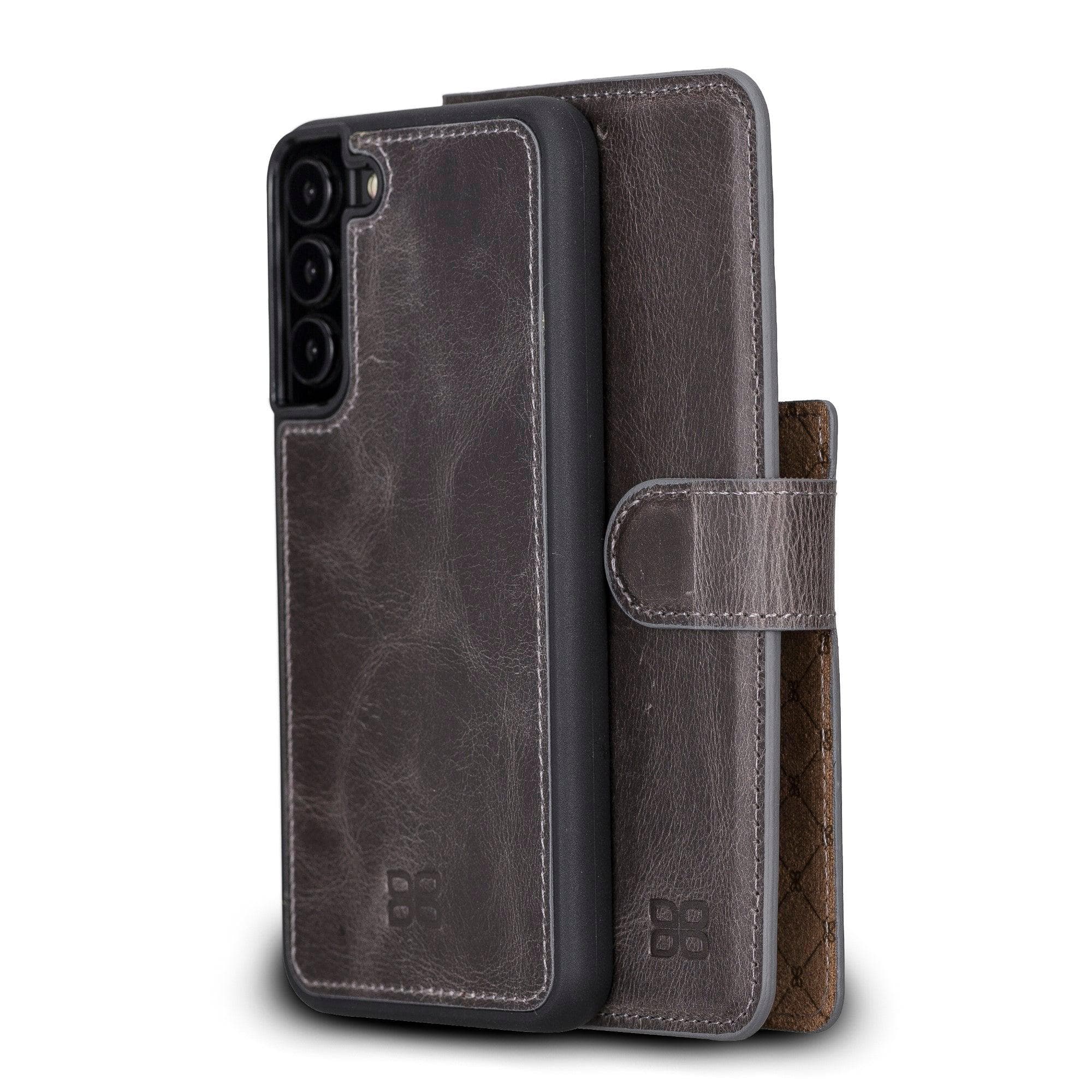 Samsung Galaxy S22 Series Leather Detachable Wallet Case S22 Plus / Gray Bouletta LTD