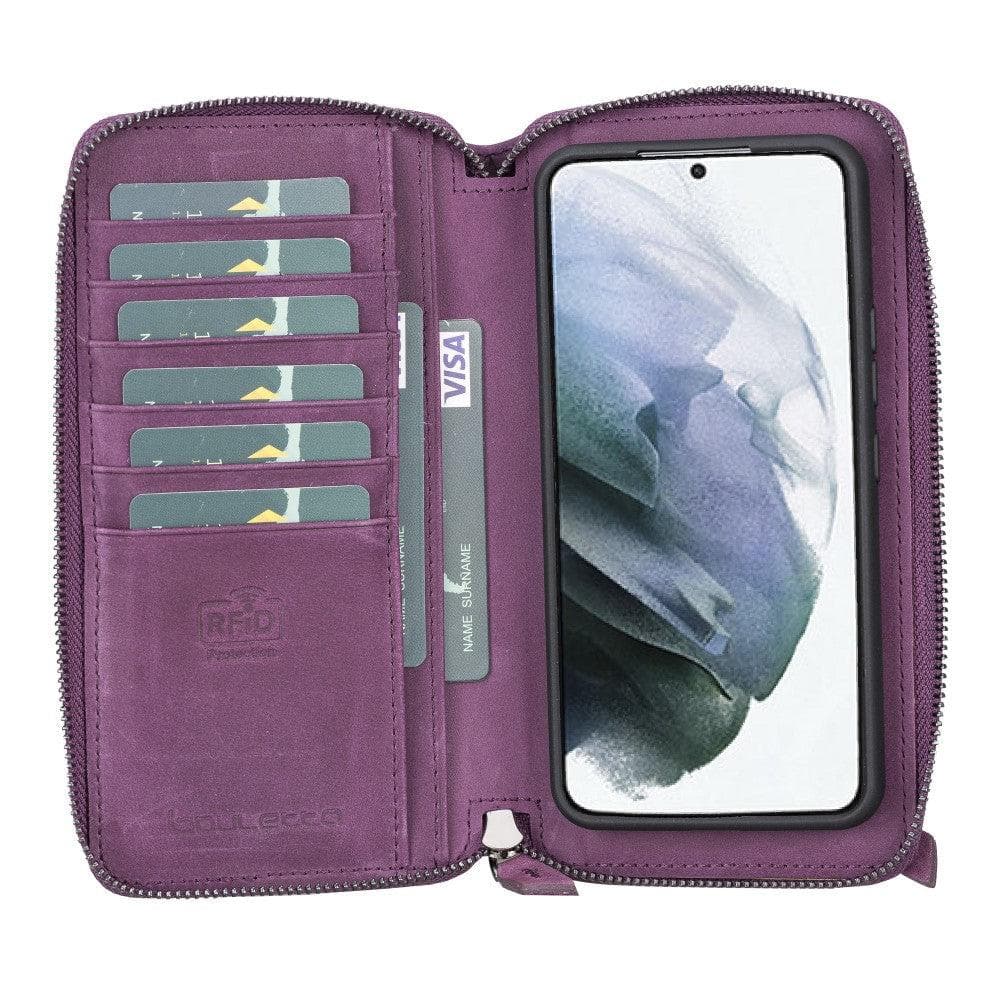 Samsung Galaxy S22 Series Zippered Leather Detachable Wallet Case Bouletta LTD