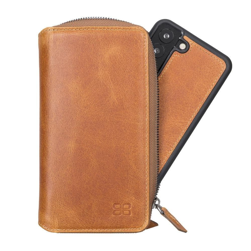 Galen Leather Detachable iPhone 12 Pro Max Leather Wallet Case