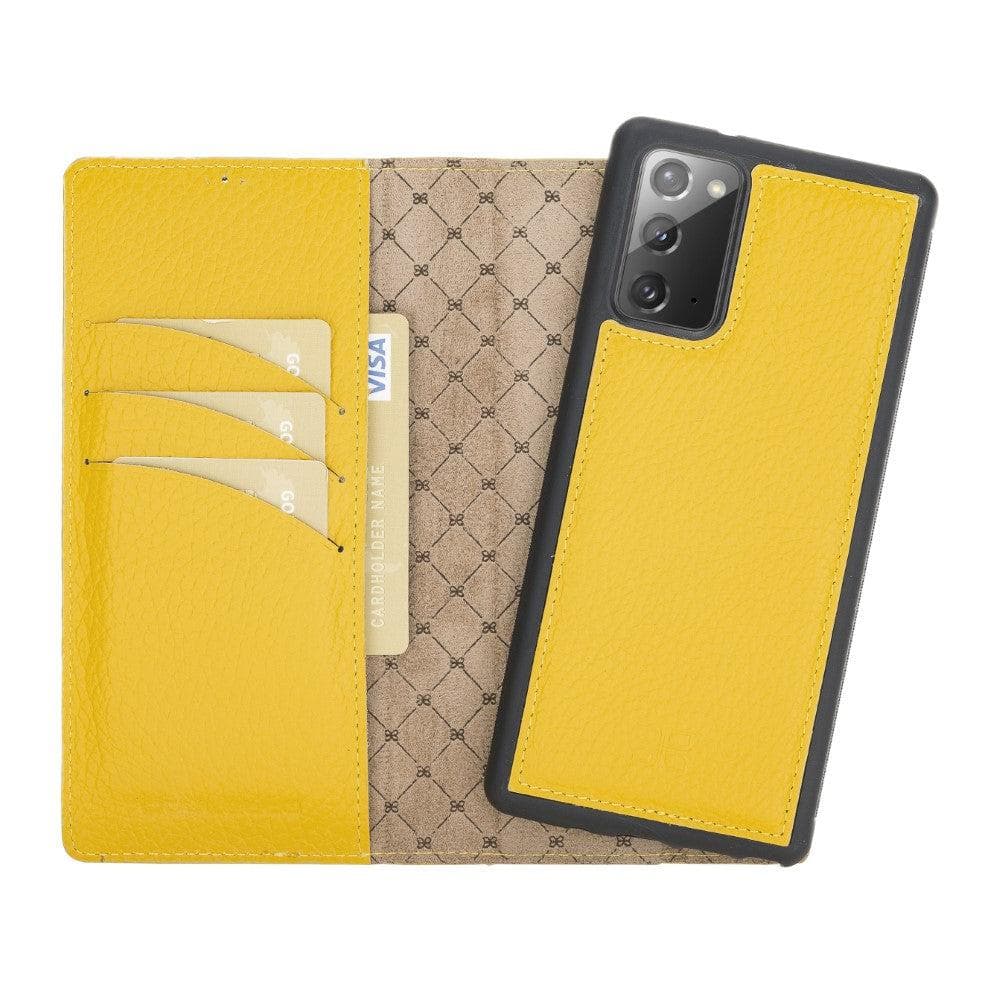 Samsung Galaxy Note 20 Series Detachble Leather Wallet Case - MW Note 20 / Yellow Bouletta LTD