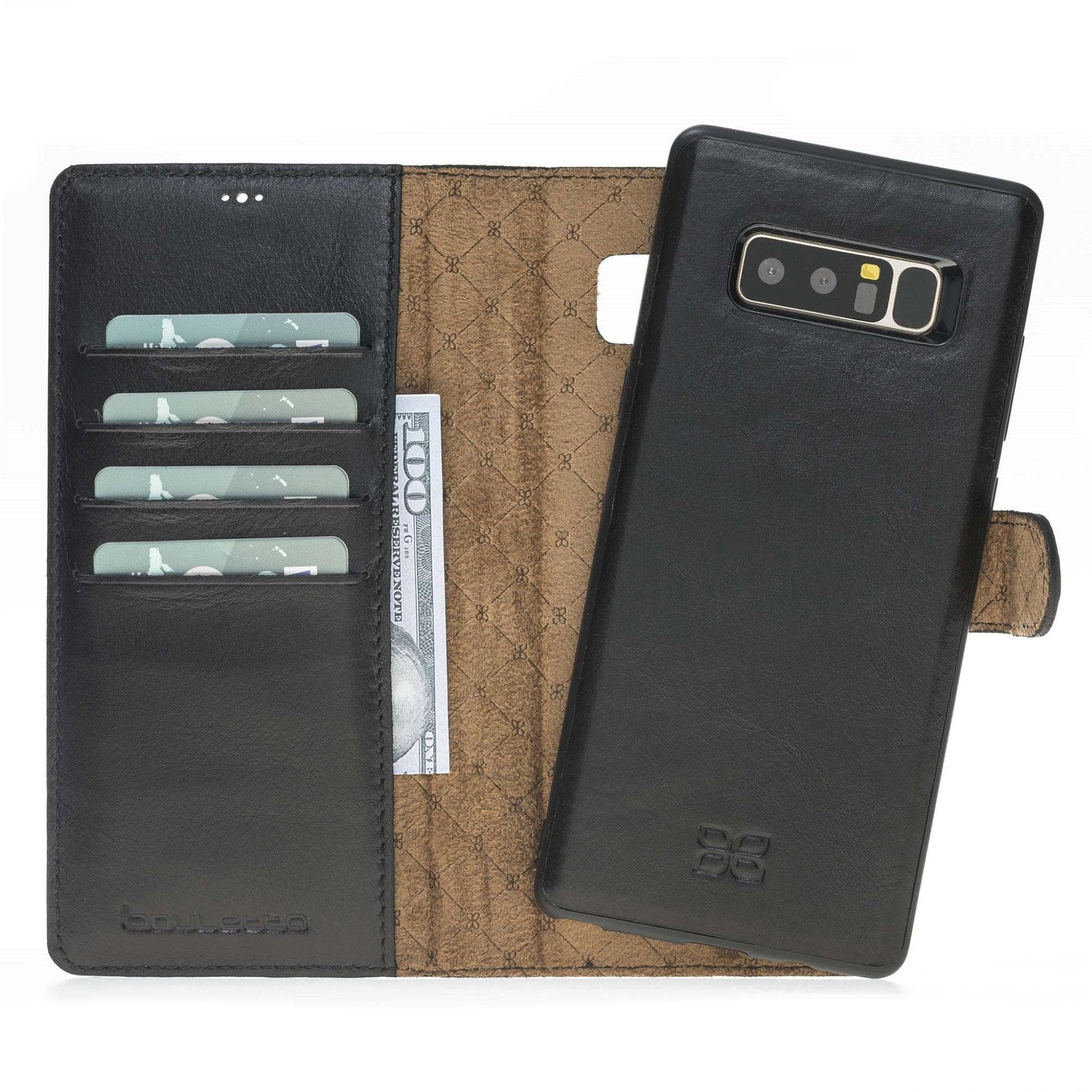 Samsung Galaxy Note 8 Leather Wallet Case Samsung Note 8 / Black Bouletta LTD
