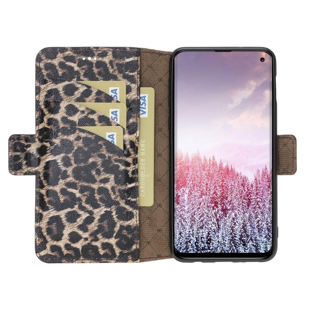 Samsung Galaxy S10 Series Leather Wallet Cover Folio Case Samsung S10 Edge / Leopard Bouletta LTD