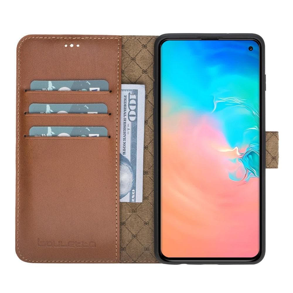 Samsung Galaxy S10 Series Magnetic Detachble Leather Wallet Case Cover Bouletta