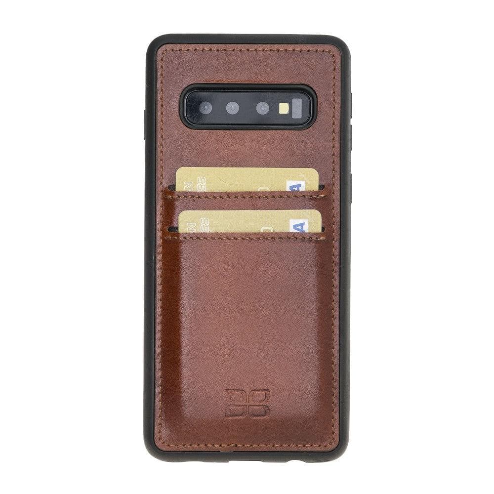 Samsung Galaxy S10 Seriex Leather Flex Cover With Card Holder Case Samsung S10 / Rustic Tan Bouletta