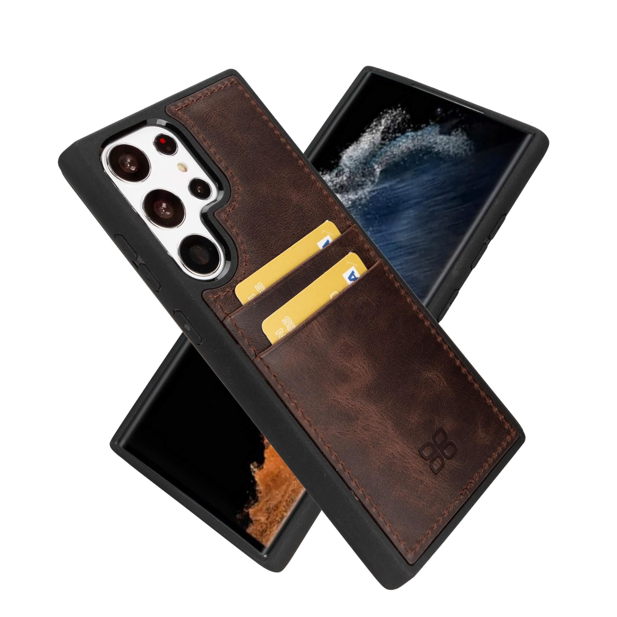 Samsung Galaxy S23 Ultra Luxury Brand Leather Wallet Card Holder