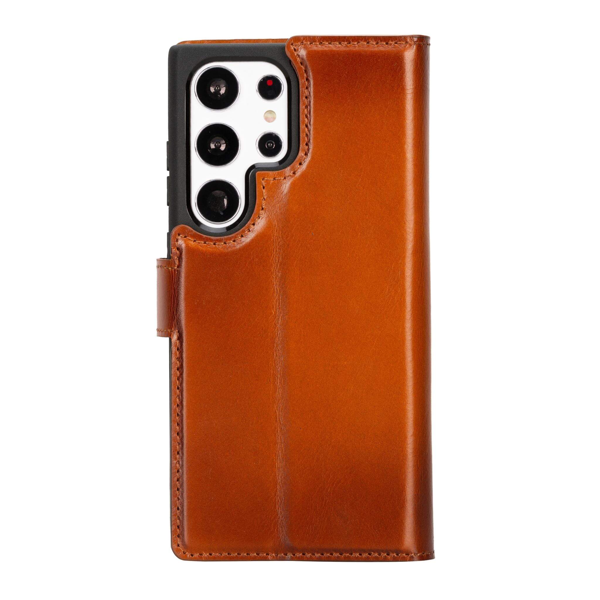  WOLLONY for Galaxy S23 Ultra Square Leather Case with
