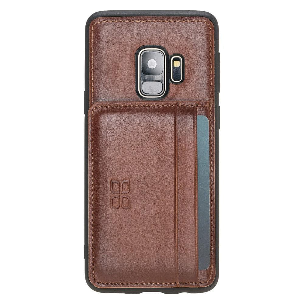 Samsung Galaxy S9 Series Flexible Leather Back Cover with Stand Samsung S9 / Tan Bouletta