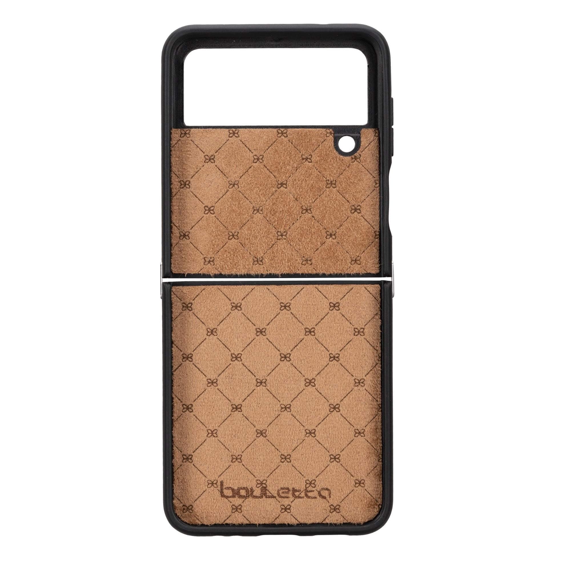Samsung Galaxy Z Flip 4 Leather Back Cover Case - FXC Bouletta
