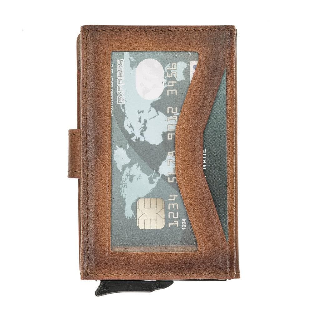 Terry Coin Leather Mechanical Card Holder Rst2ef Window Bouletta