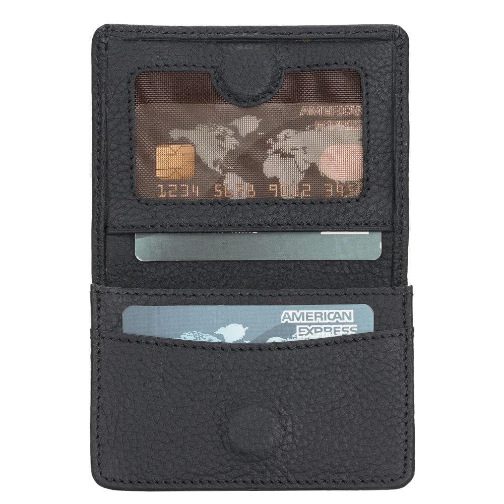 Toni Coin Leather Card Holder Floater Black Bouletta Shop