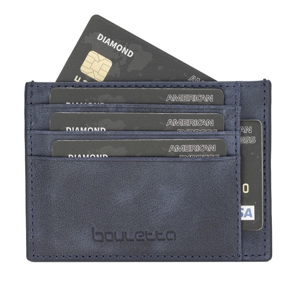 Handmade and Personalized Minimaalist Geniuine Leather Card Holder - BLWL18 Bouletta LTD