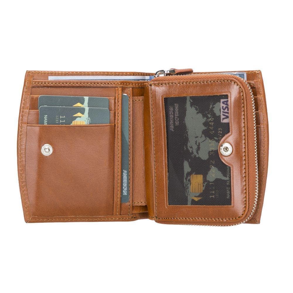 Vero Women's Leather Wallet Rustic Tan Bouletta Shop