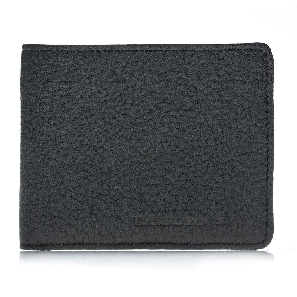 Pier Handmade and Personalised Genuine Leather Wallet for Men's Floater Dark Gray Bouletta LTD