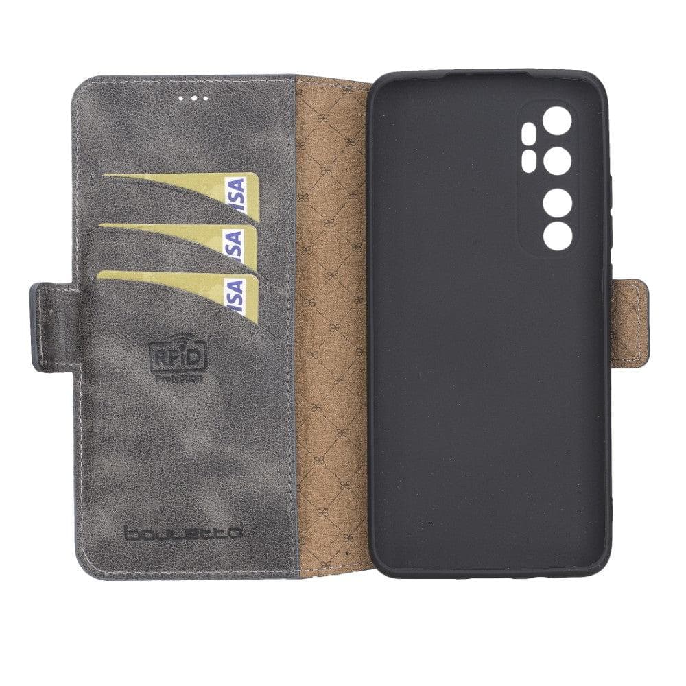 Xiaomi Note 10 Series Leather Wallet Folio Case Xiaomi Note 10 / Tiguan Gray Bouletta