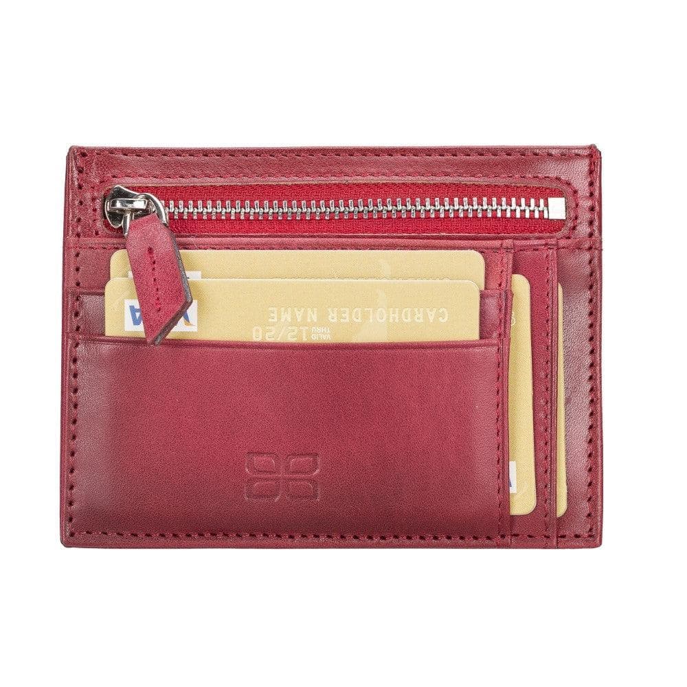 Zip Leather Card Holder V4EF / Leather Bouletta LTD
